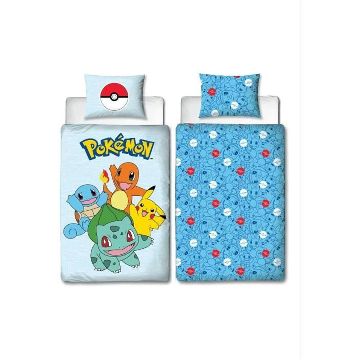 Juego de funda nórdica Pokémon 25 x 4 x 30 cm Multicolor Cama de 140 2 Piezas