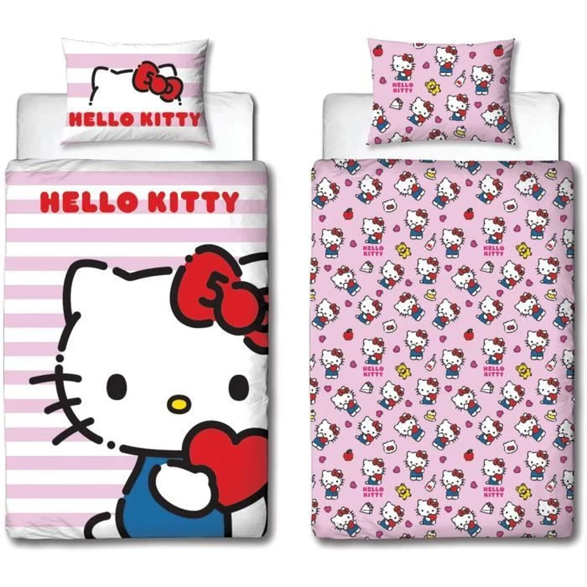 Juego de funda nórdica Hello Kitty 25 x 5 x 30 cm Rosa Cama de 140 2 Piezas
