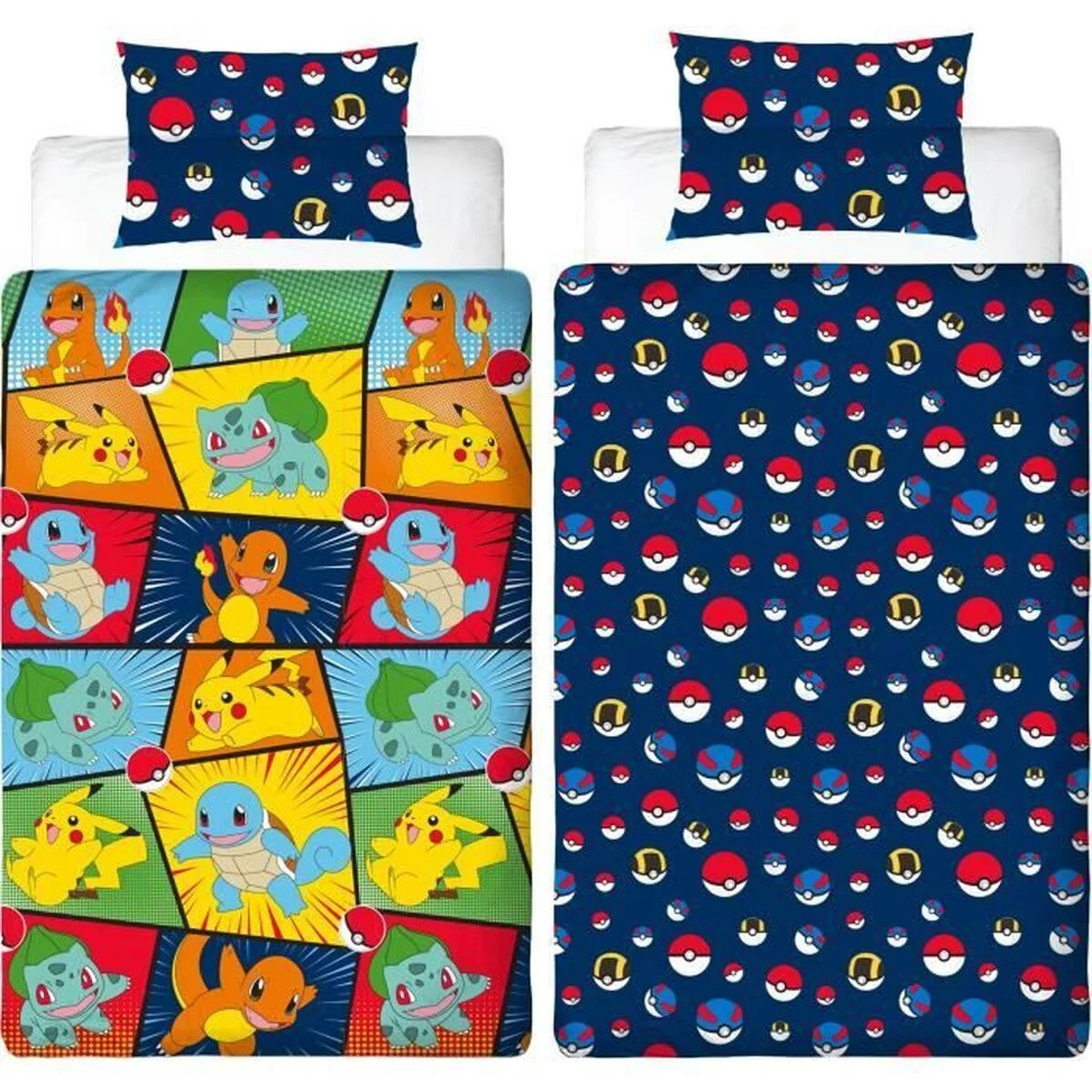 Juego de funda nórdica Pokémon 25 x 5 x 29 cm Multicolor Cama de 140 2 Piezas