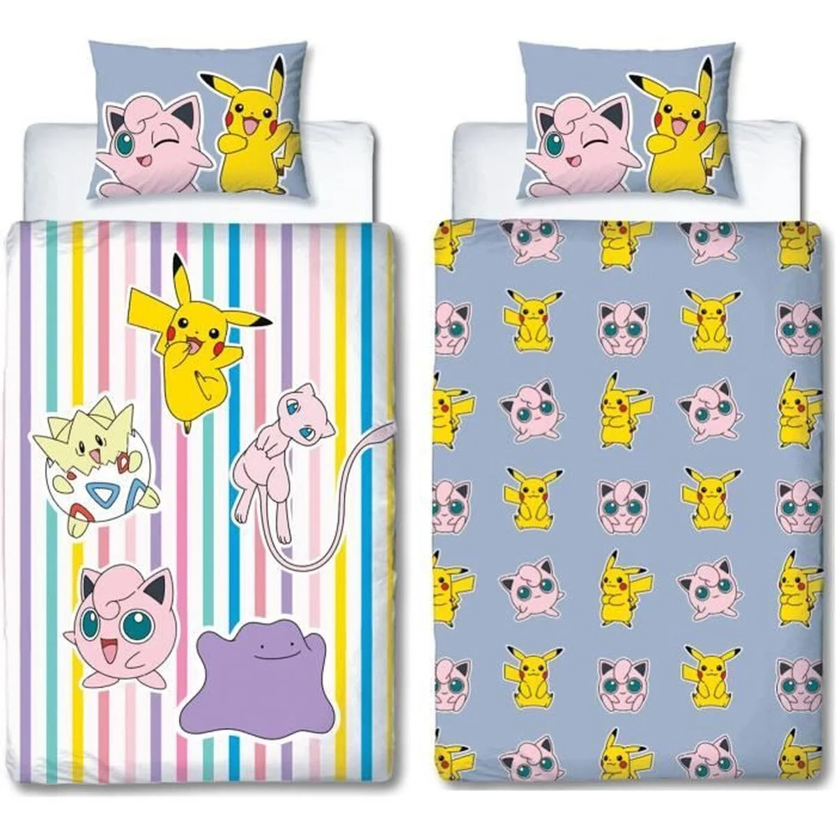 Juego de funda nórdica Pokémon 25 x 4 x 30 cm Multicolor Cama de 140 2 Piezas