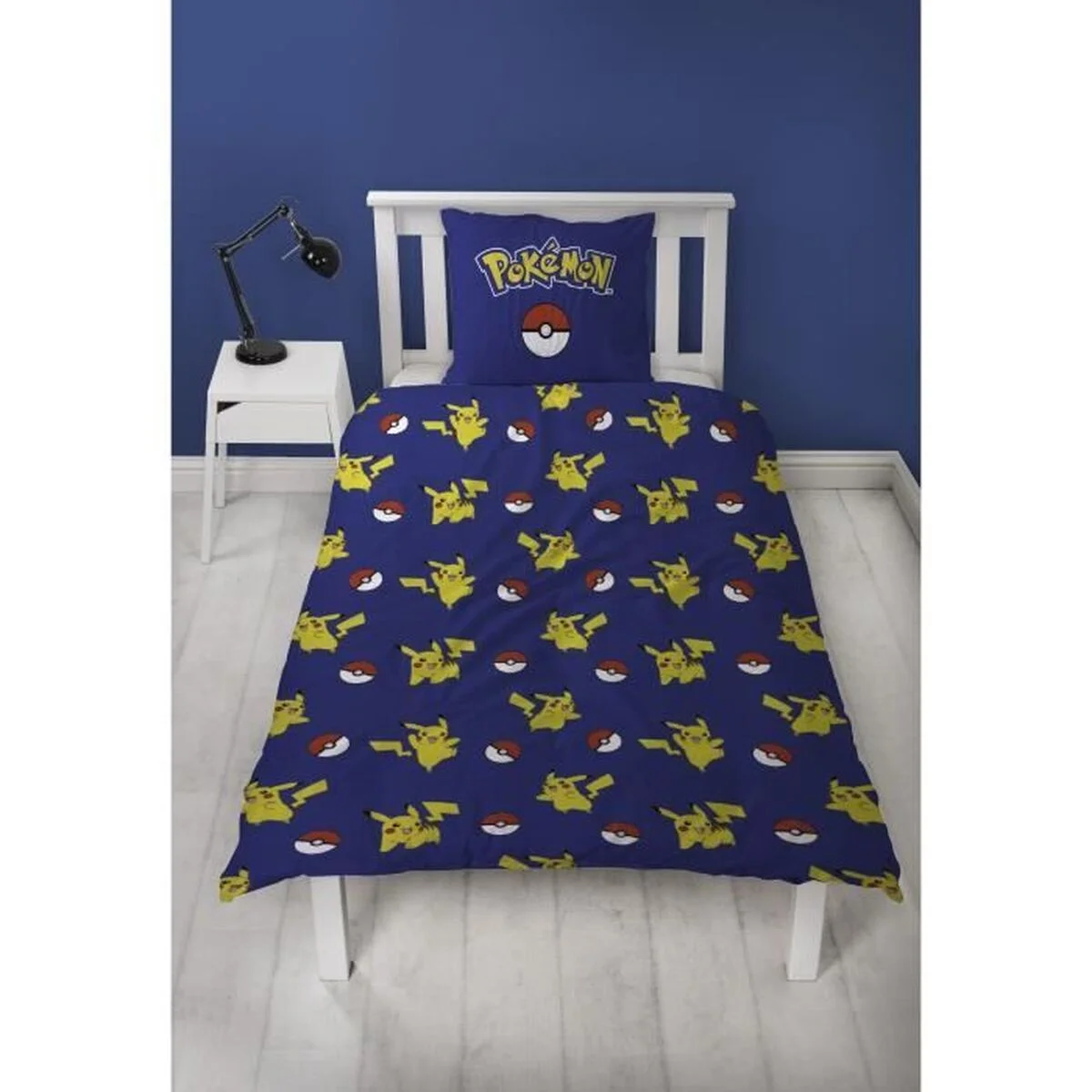 Juego de funda nórdica Pokémon Amarillo Blanco Rojo Cama de 140 2 Piezas