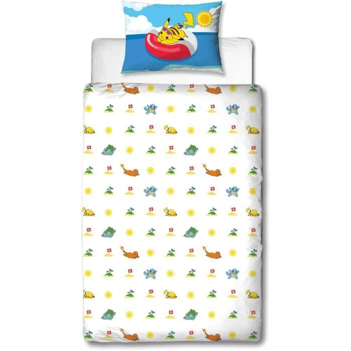 Juego de funda nórdica Pokémon Multicolor Cama de 140 2 Piezas