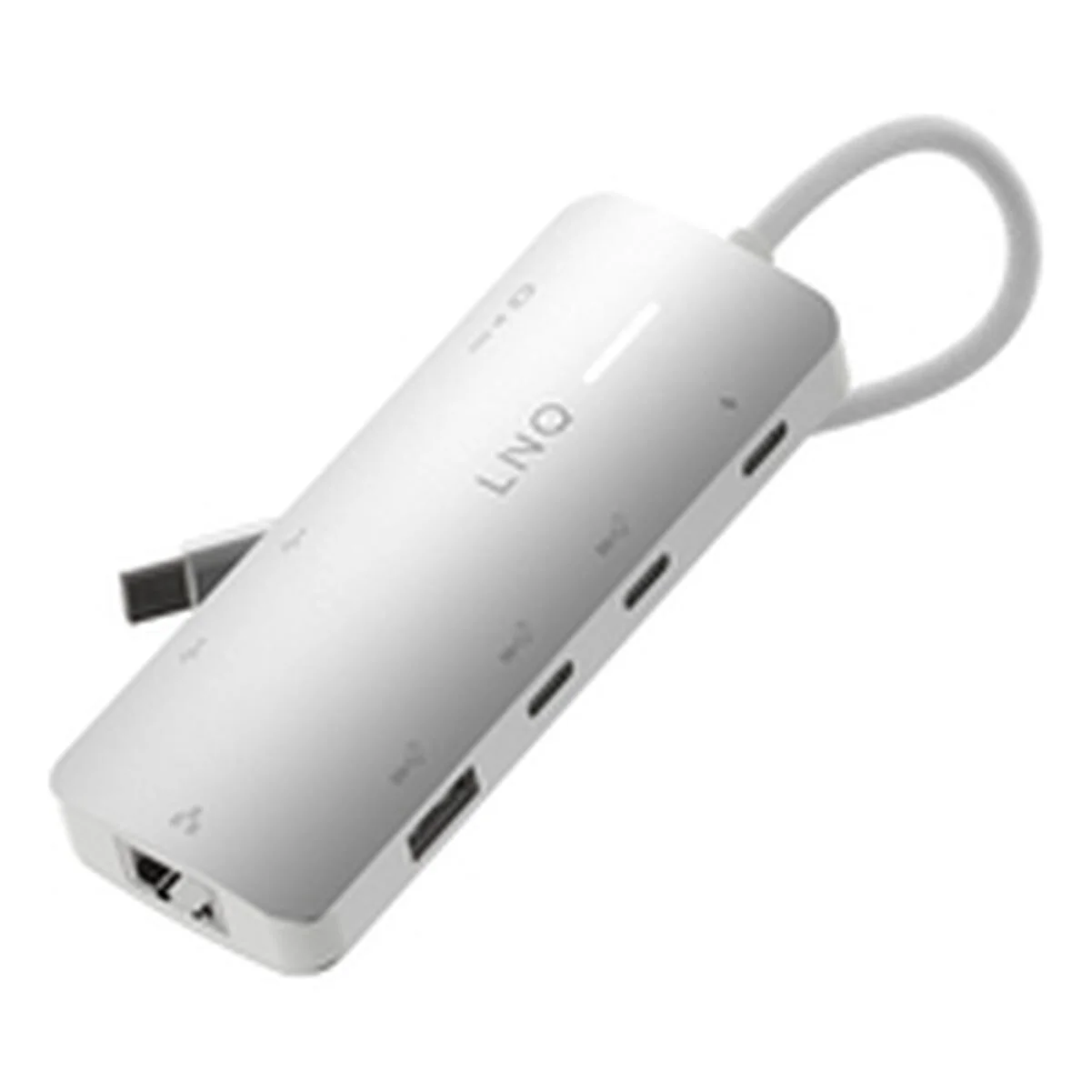 Hub USB Linq Byelements LQ49081PS Blanco Gris