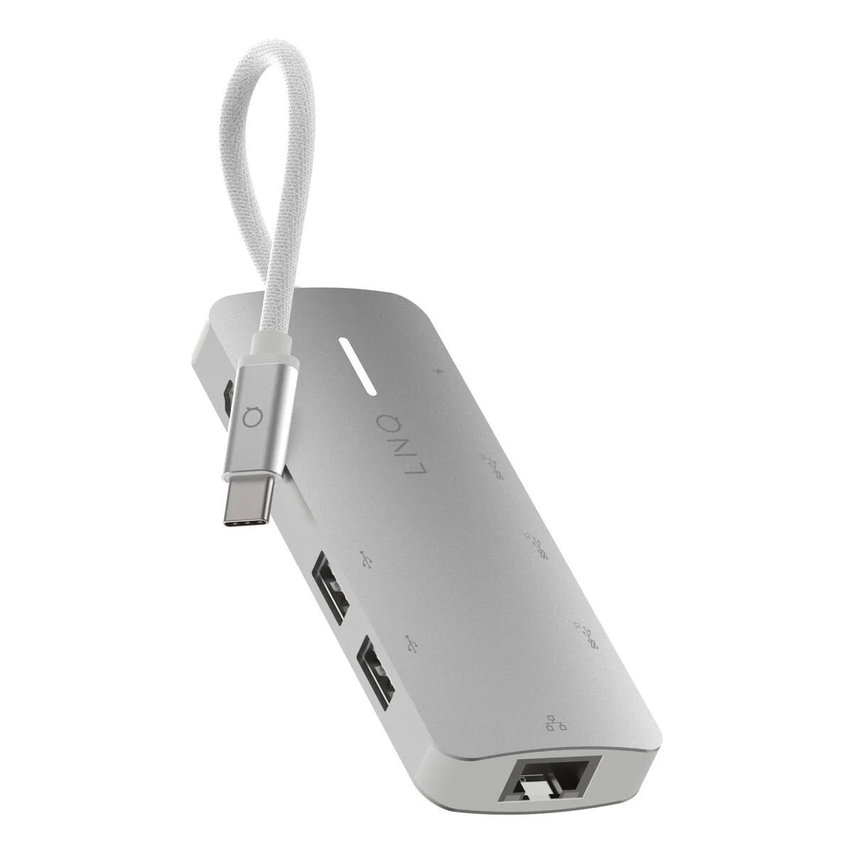Hub USB Linq Byelements LQ49081 Blanco Gris