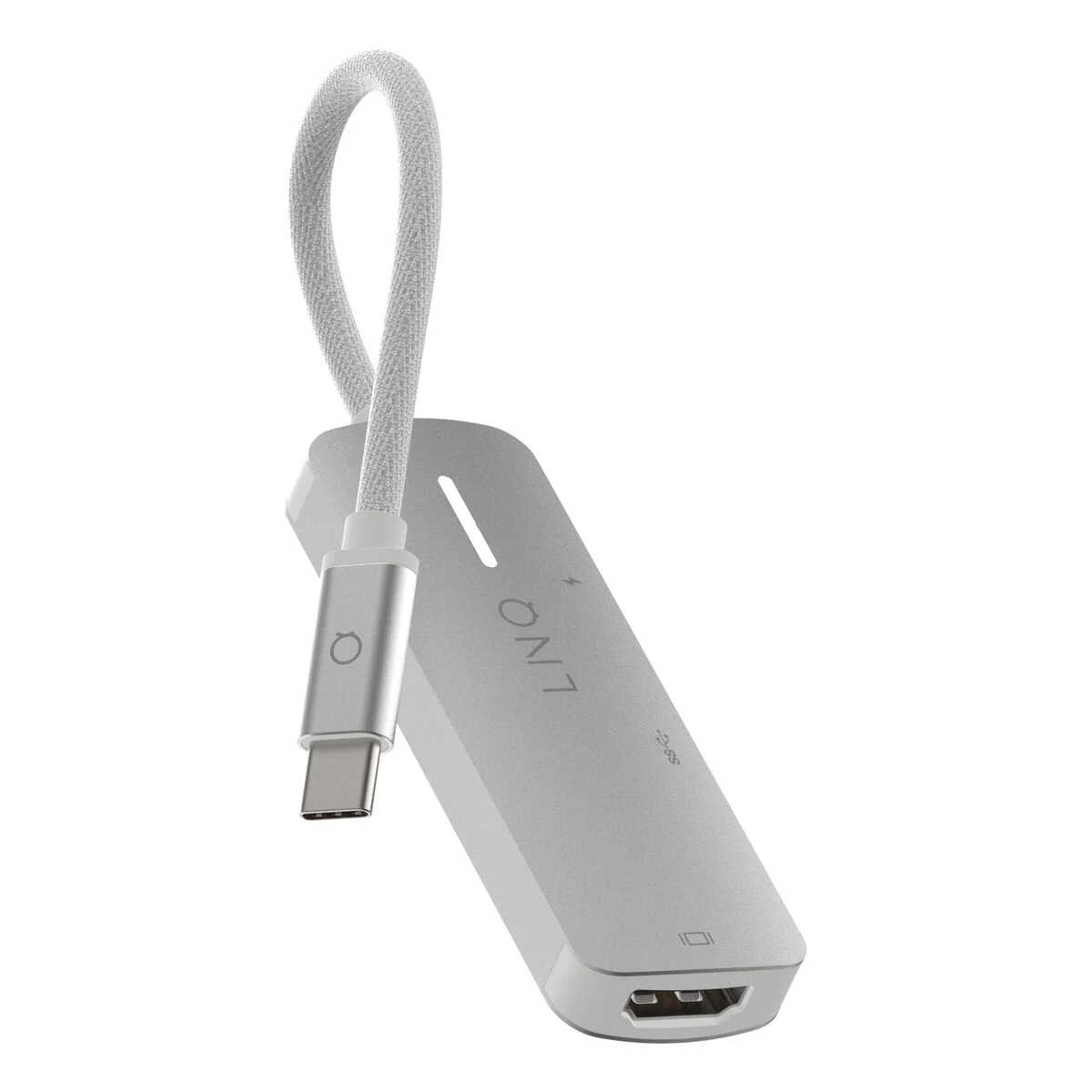 Hub USB Linq Byelements LQ49031 Blanco Gris