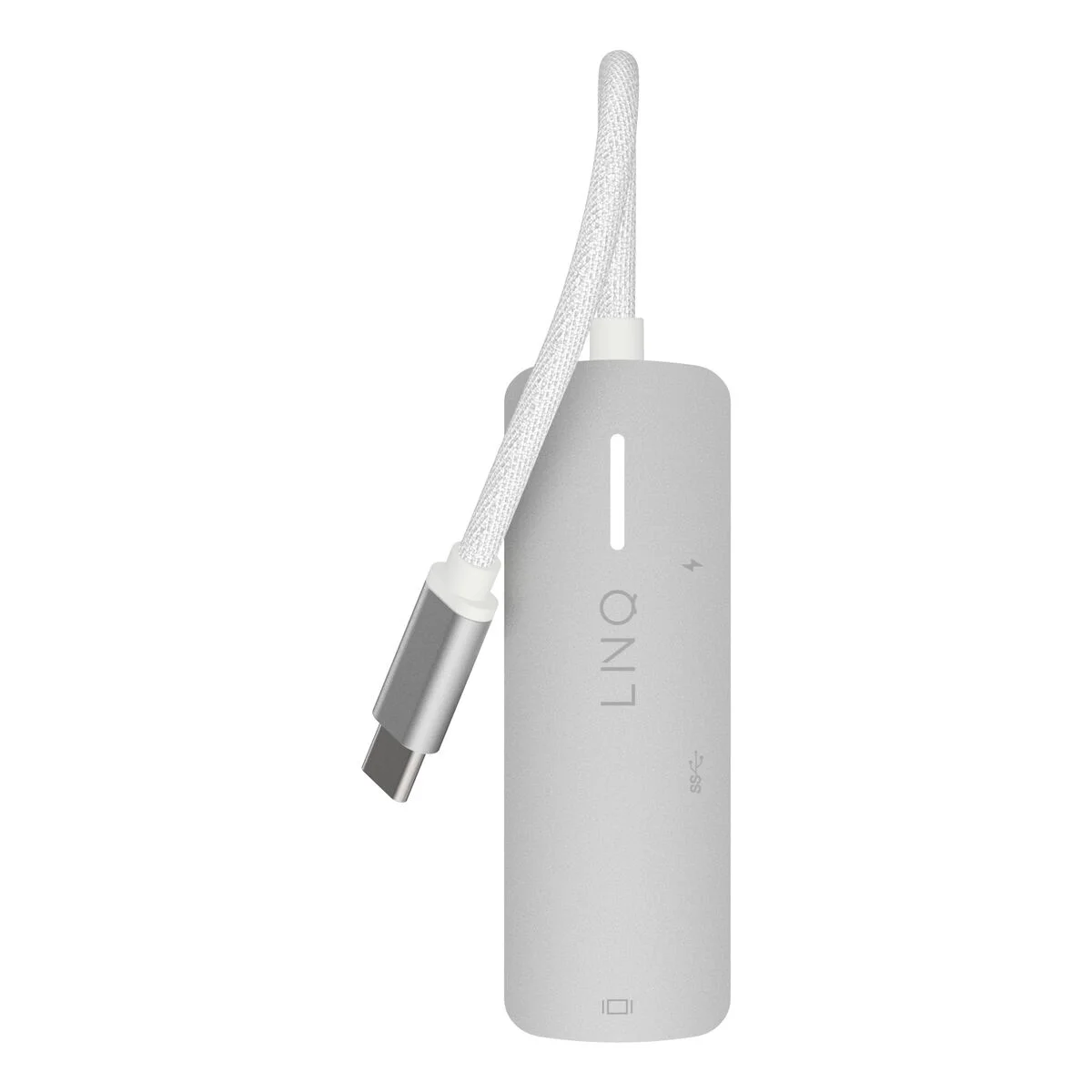 Hub USB Linq Byelements LQ49031 Blanco Gris