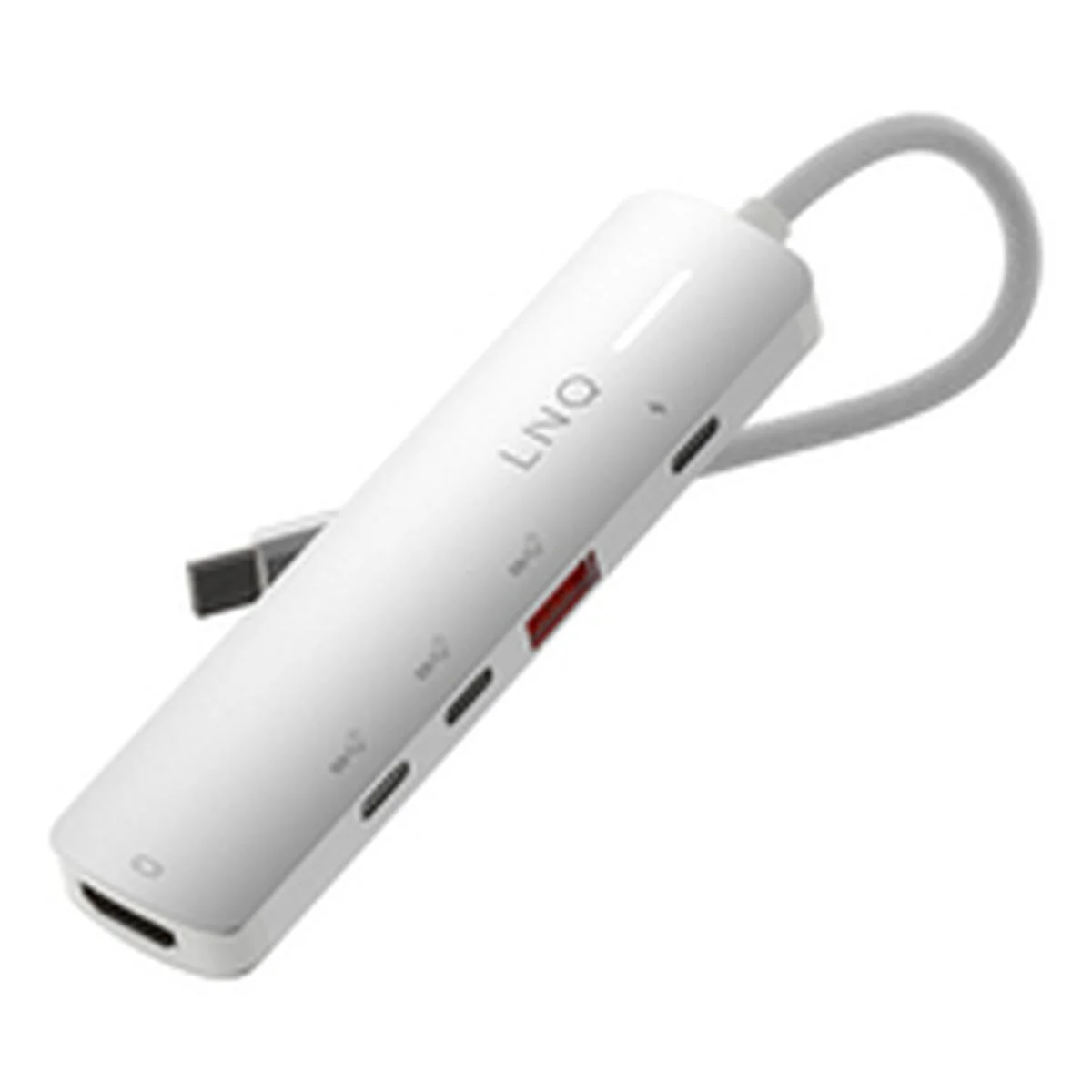 Hub USB Linq Byelements LQ49051 Blanco Gris