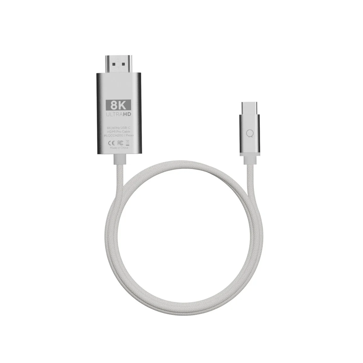 Cable USB Linq Byelements LQCCH200 Gris 2 m