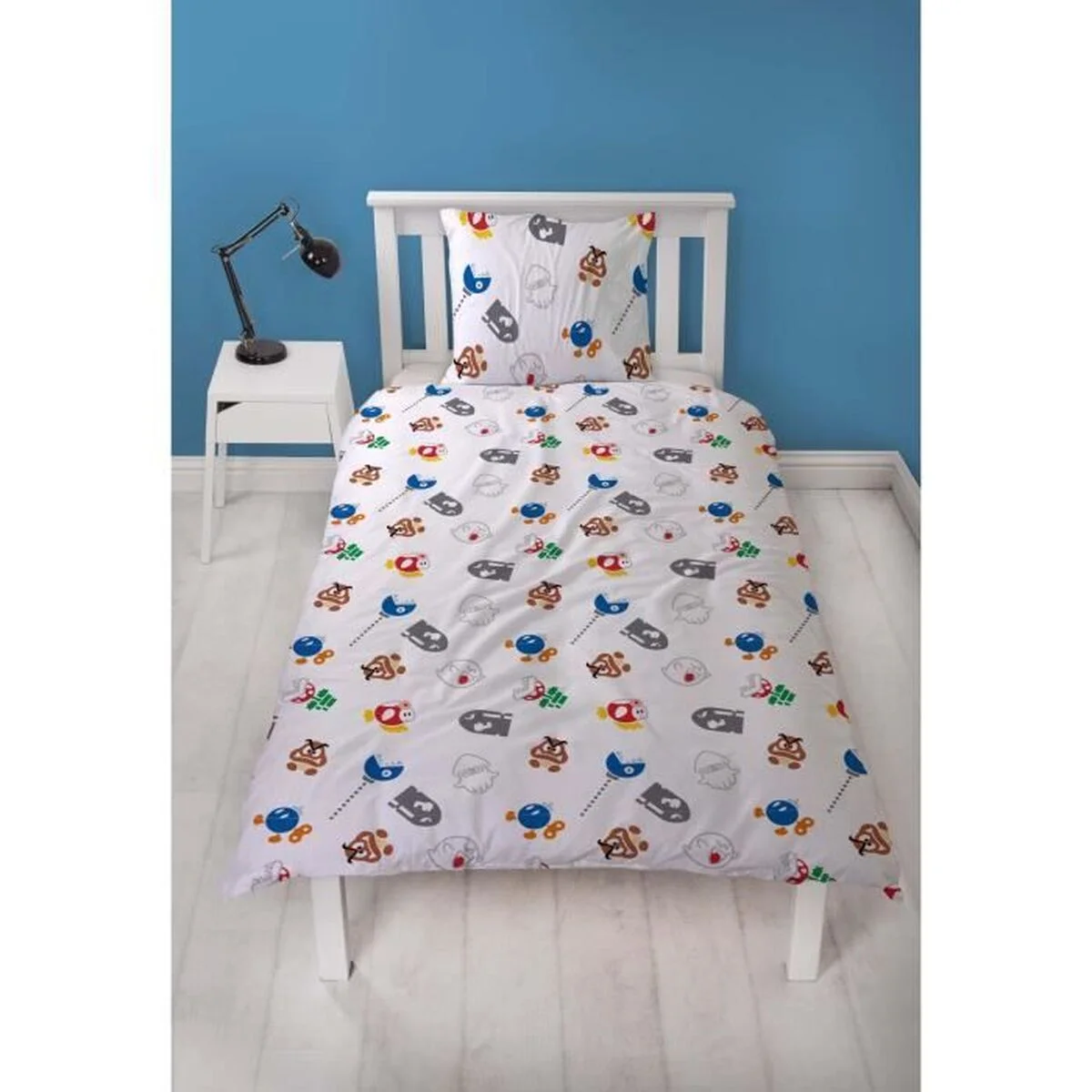 Juego de funda nórdica Mario Bros Multicolor Cama de 140 2 Piezas