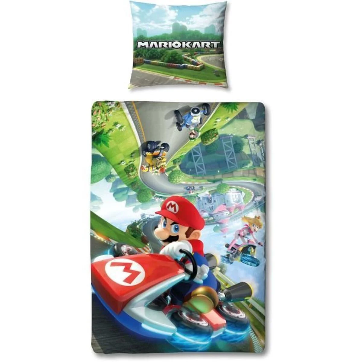Juego de funda nórdica Mario Bros Multicolor Cama de 140 2 Piezas