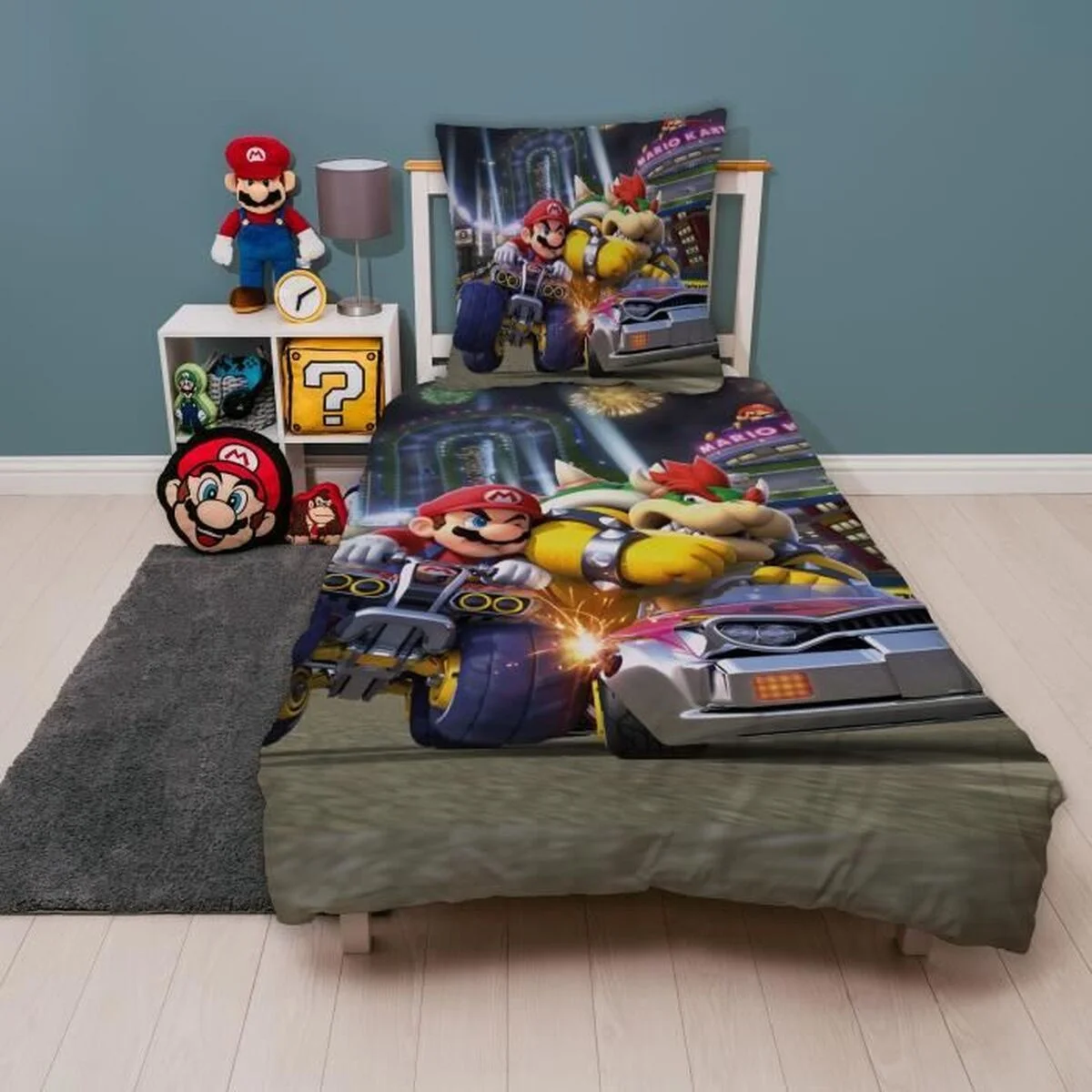 Juego de funda nórdica Mario Bros 25 x 5 x 30 cm Multicolor Cama de 140 2 Piezas