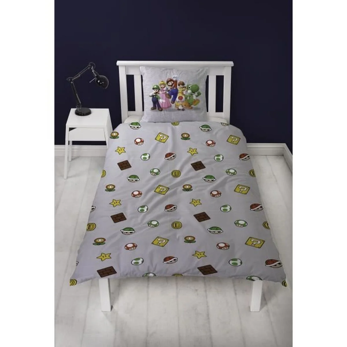 Juego de funda nórdica Mario Bros Multicolor Cama de 140 2 Piezas