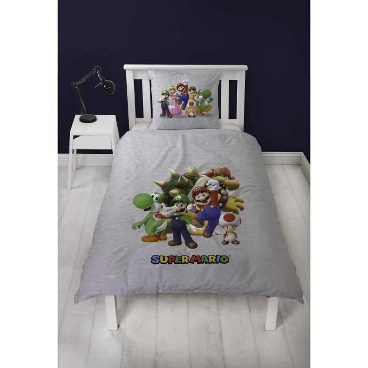 Juego de funda nórdica Mario Bros Multicolor Cama de 140 2 Piezas