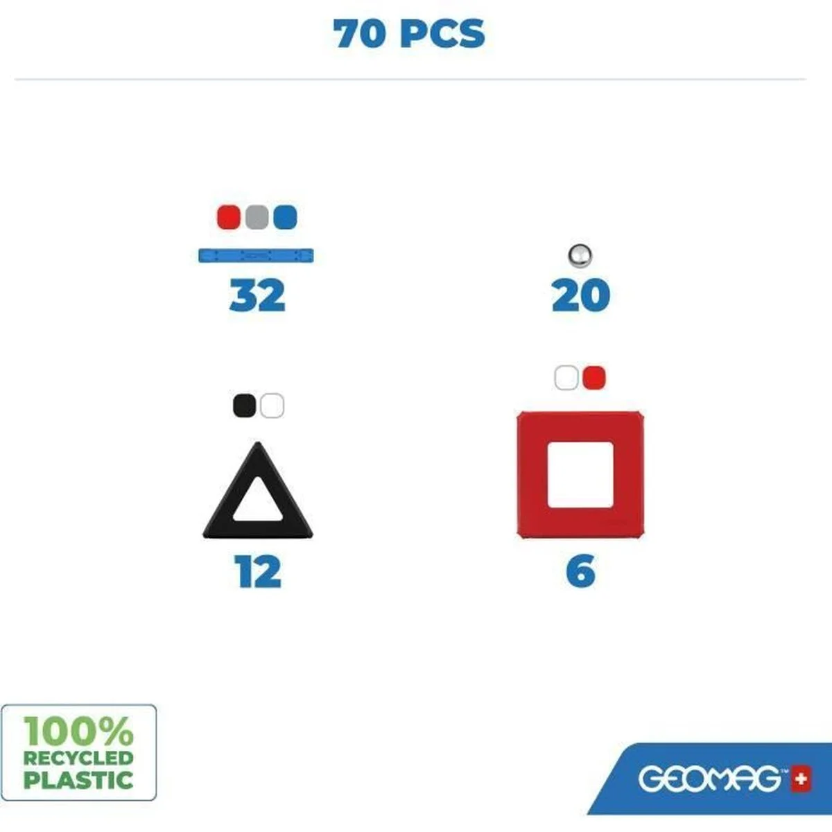 Juego de Construcción Geomag Nasa Shuttle 70 piezas