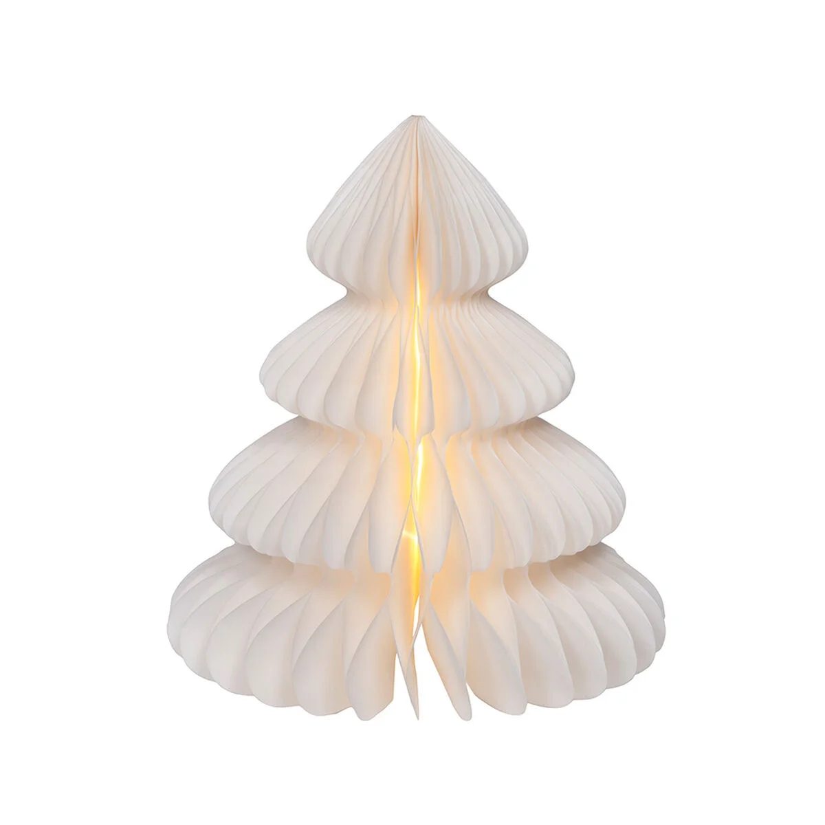 Decoración luminosa Lumineo Blanco Árbol de Navidad Ø 24 x 28 cm