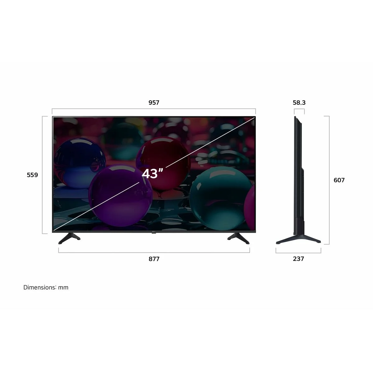 Smart TV LG 55UA73006LB  55 55" 4K Ultra HD LED HDR D-LED