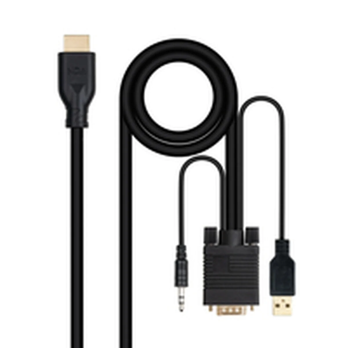 Cable VGA NANOCABLE 10.15.4612 1,8 m Negro