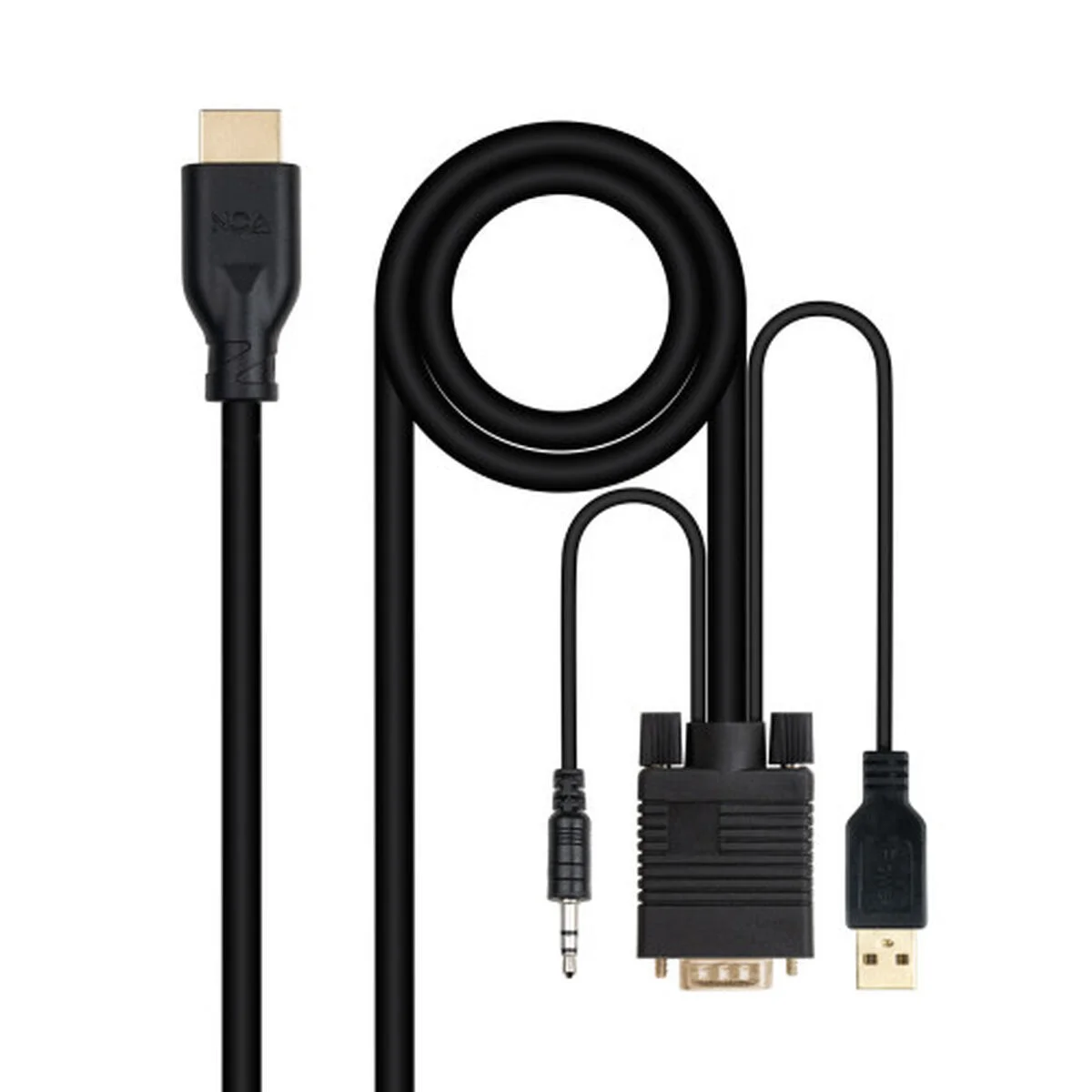 Cable VGA NANOCABLE 10.15.4612 1,8 m Negro
