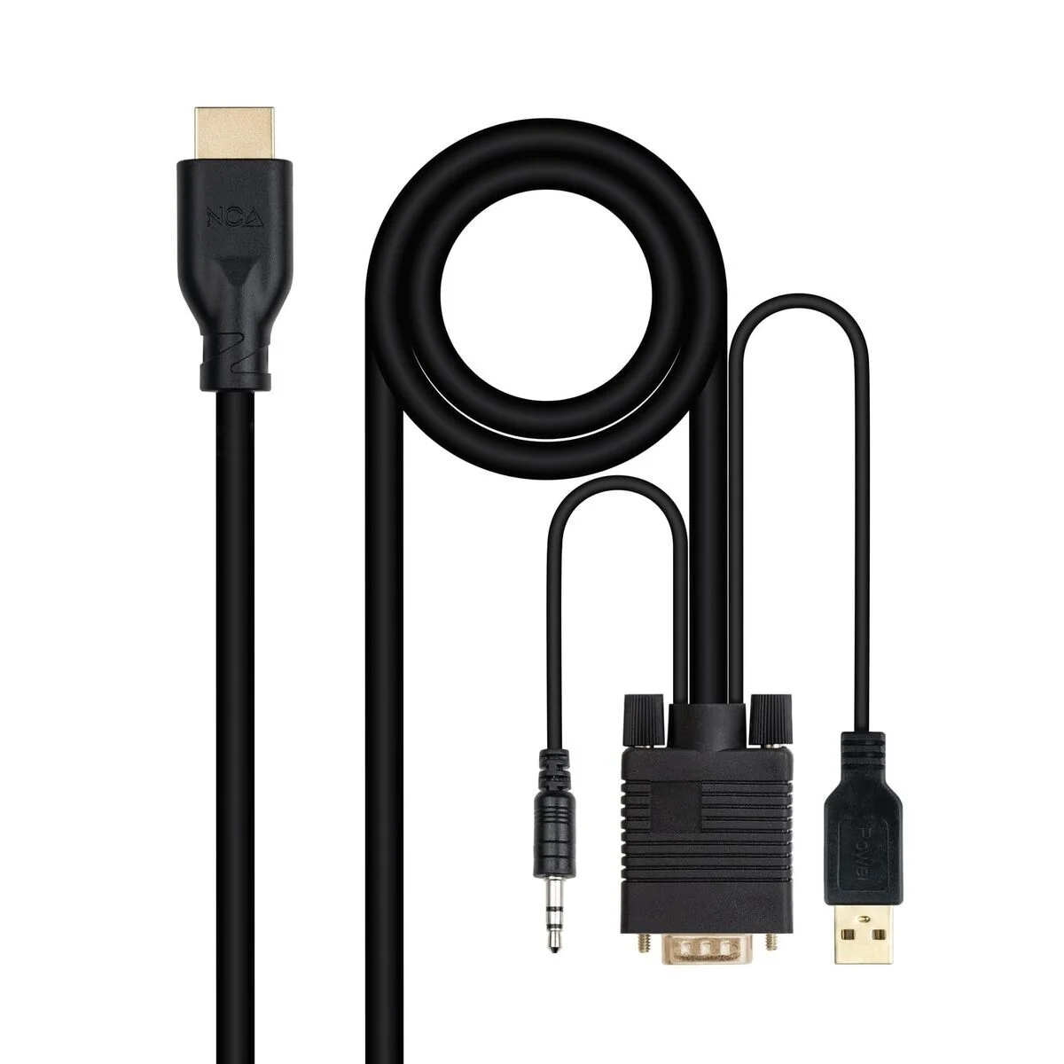 Cable VGA NANOCABLE 10.15.4612 1,8 m Negro