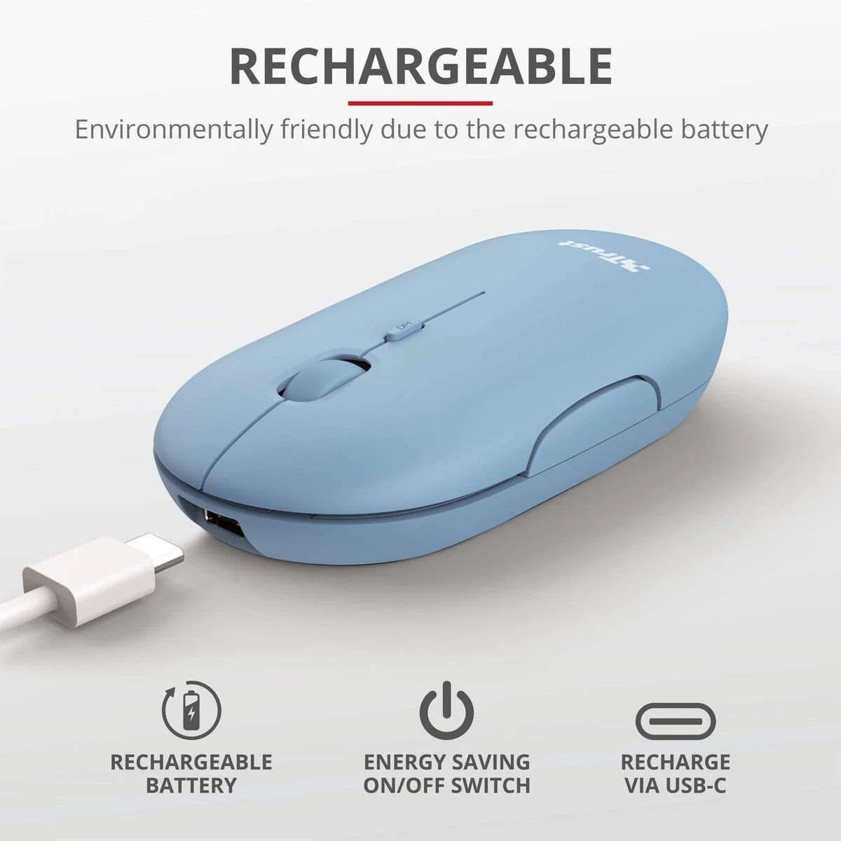 Ratón Inalámbrico Trust 24126 Azul