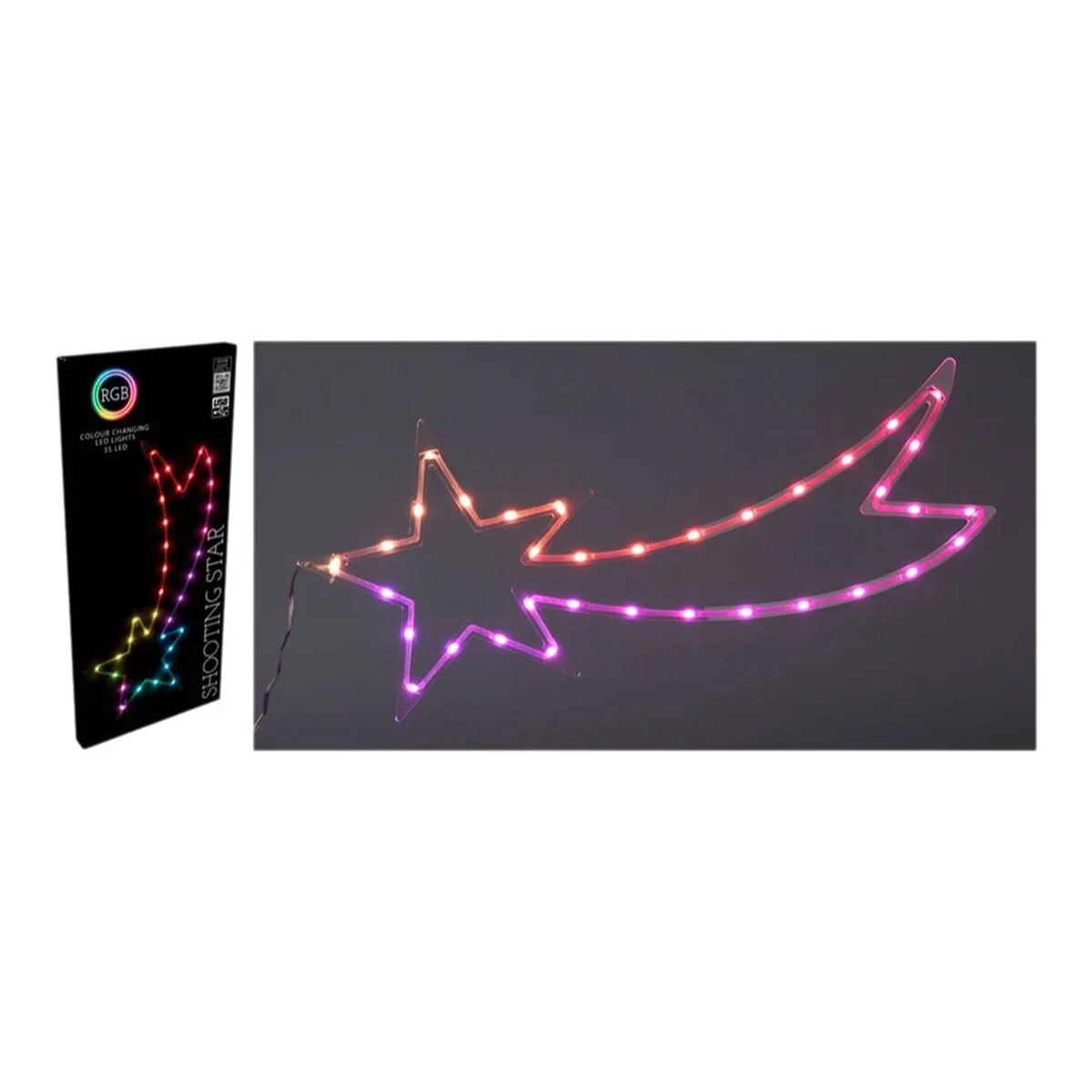 Estrella de Navidad BASIC & CO RGB 25 x 0,6 x 60 cm