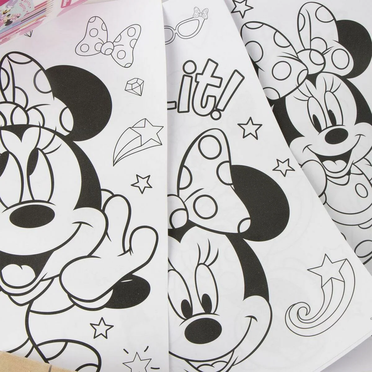 Set de Papelería Minnie Mouse Rosa