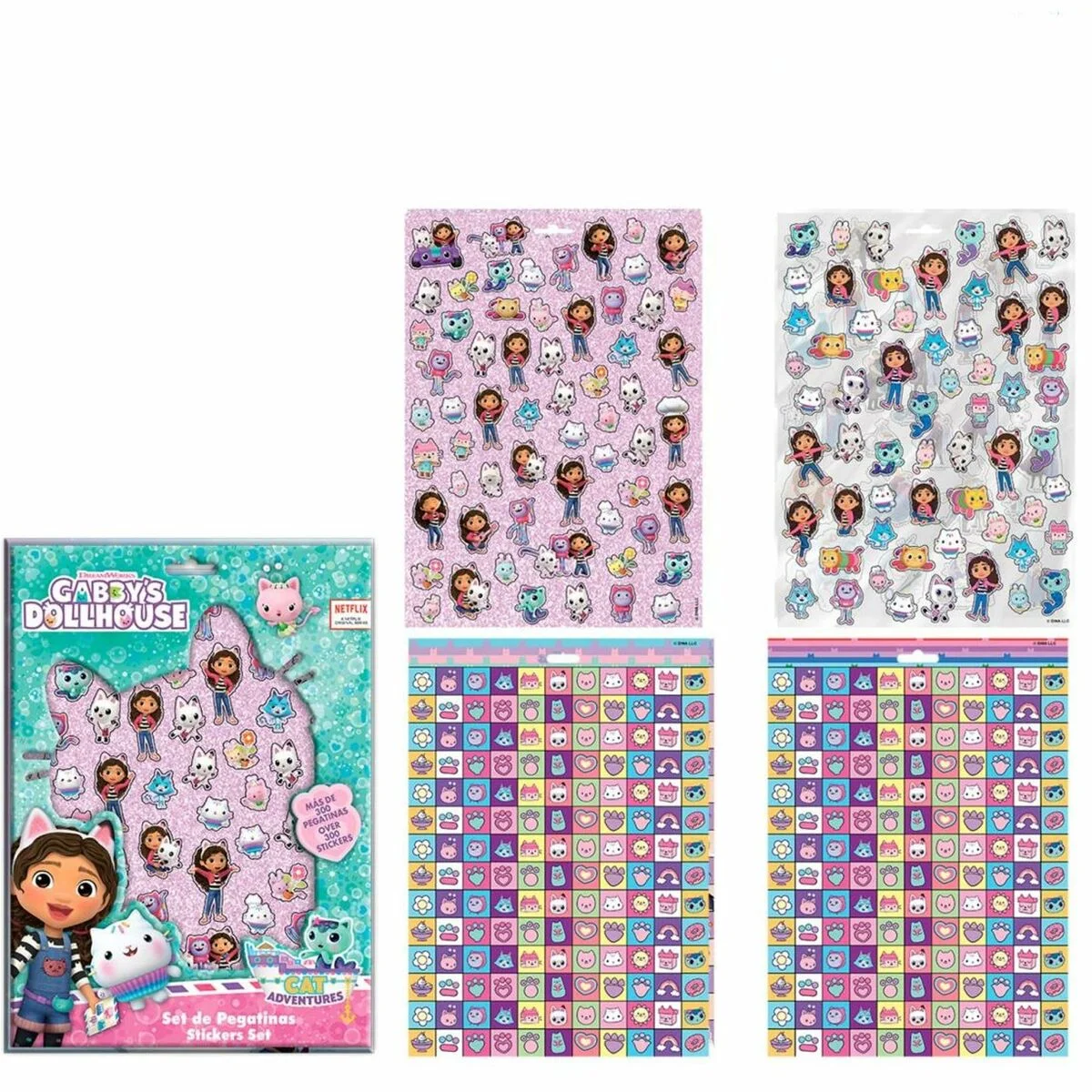 Pegatinas Gabby's Dollhouse Morado