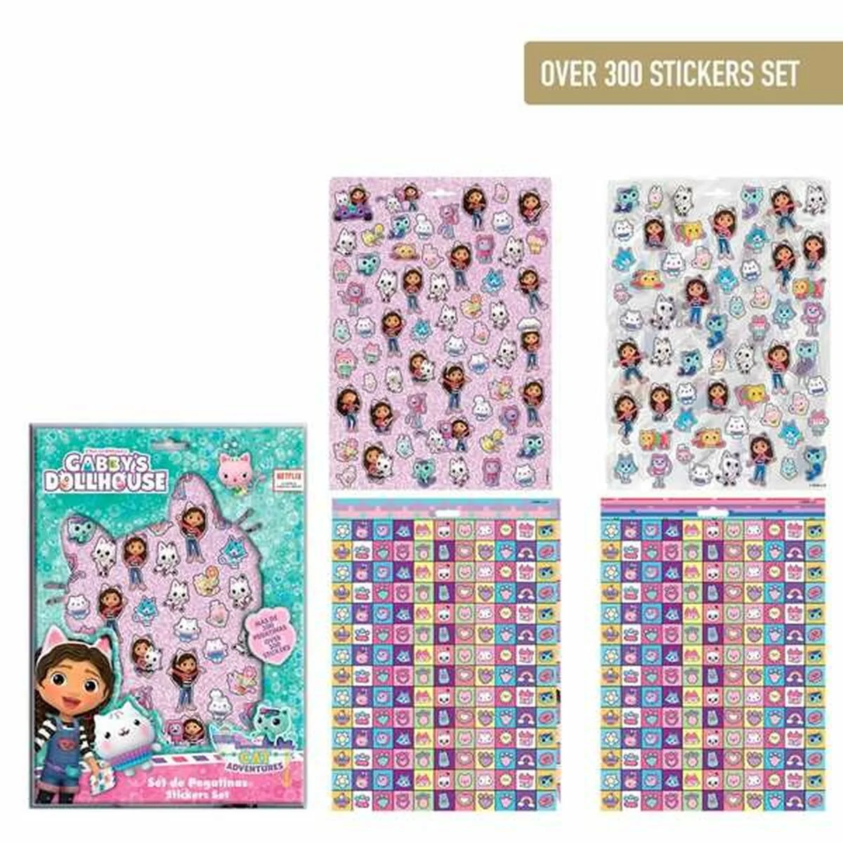 Pegatinas Gabby's Dollhouse Morado