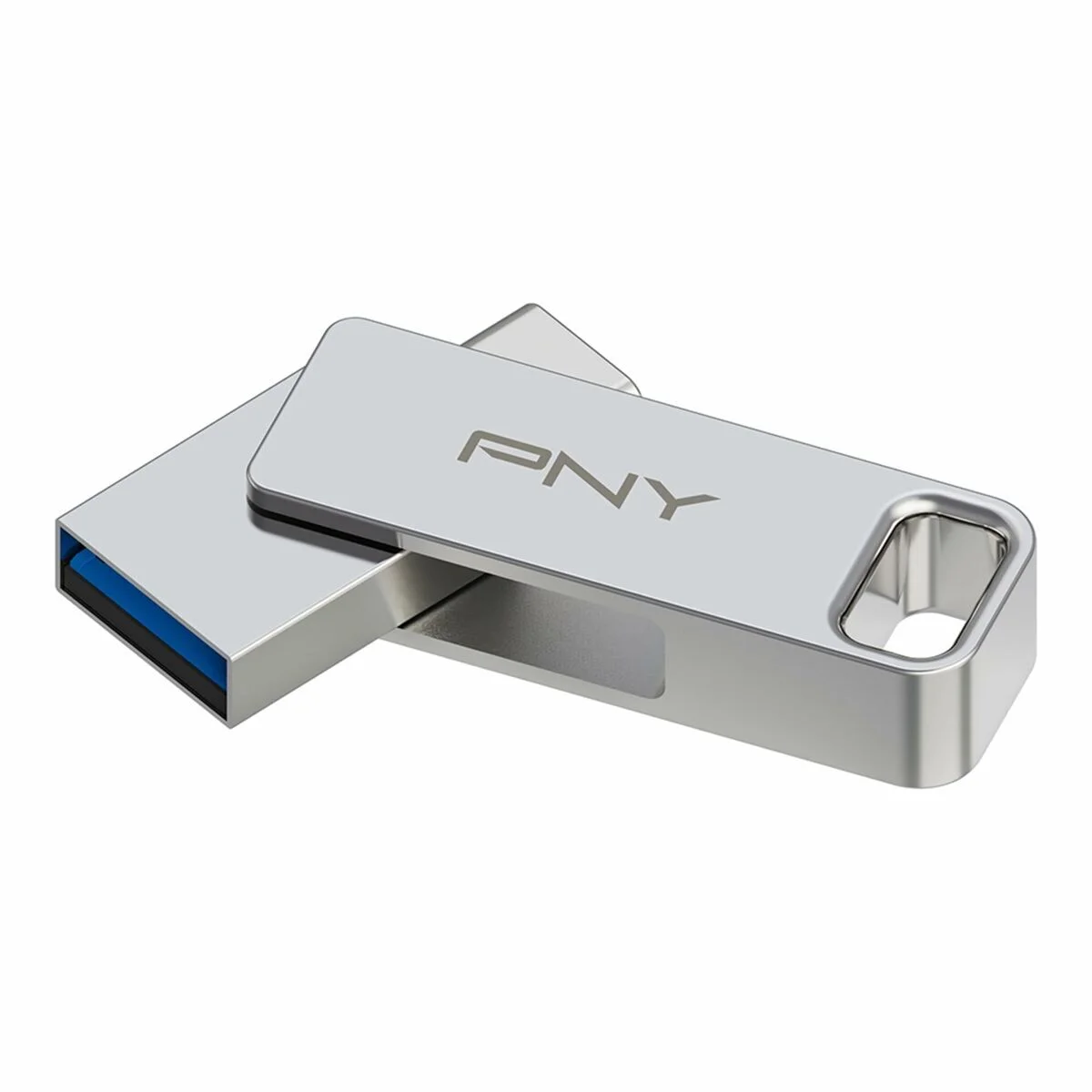 Memoria USB PNY PFDI64GDULINKTYCG Plateado Acero 64 GB