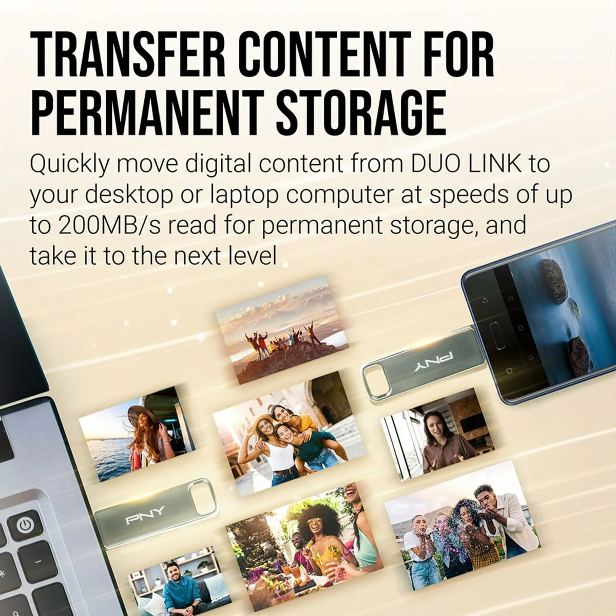 Memoria USB PNY PFDI64GDULINKTYCG Plateado Acero 64 GB