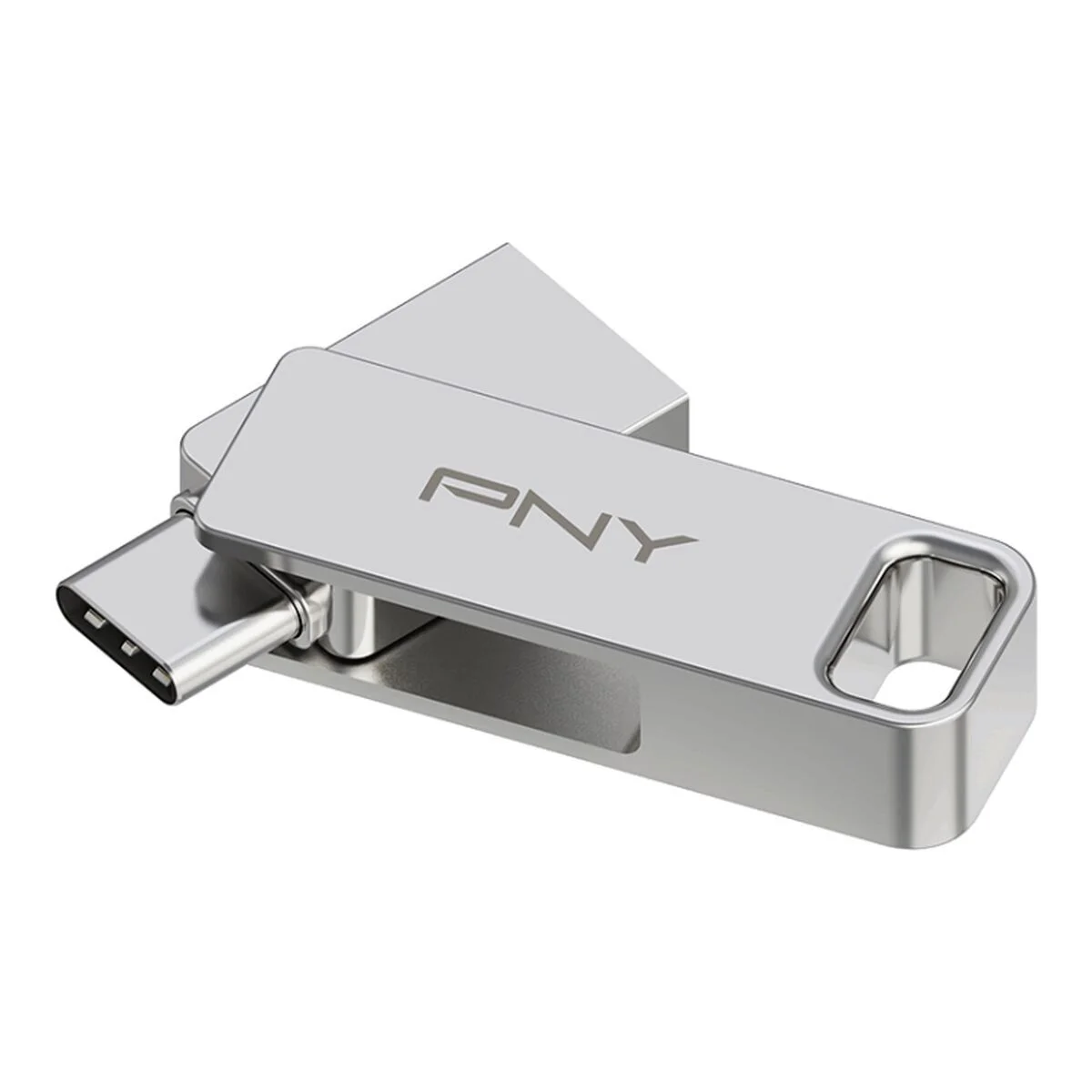 Memoria USB PNY PFDI64GDULINKTYCG Plateado Acero 64 GB