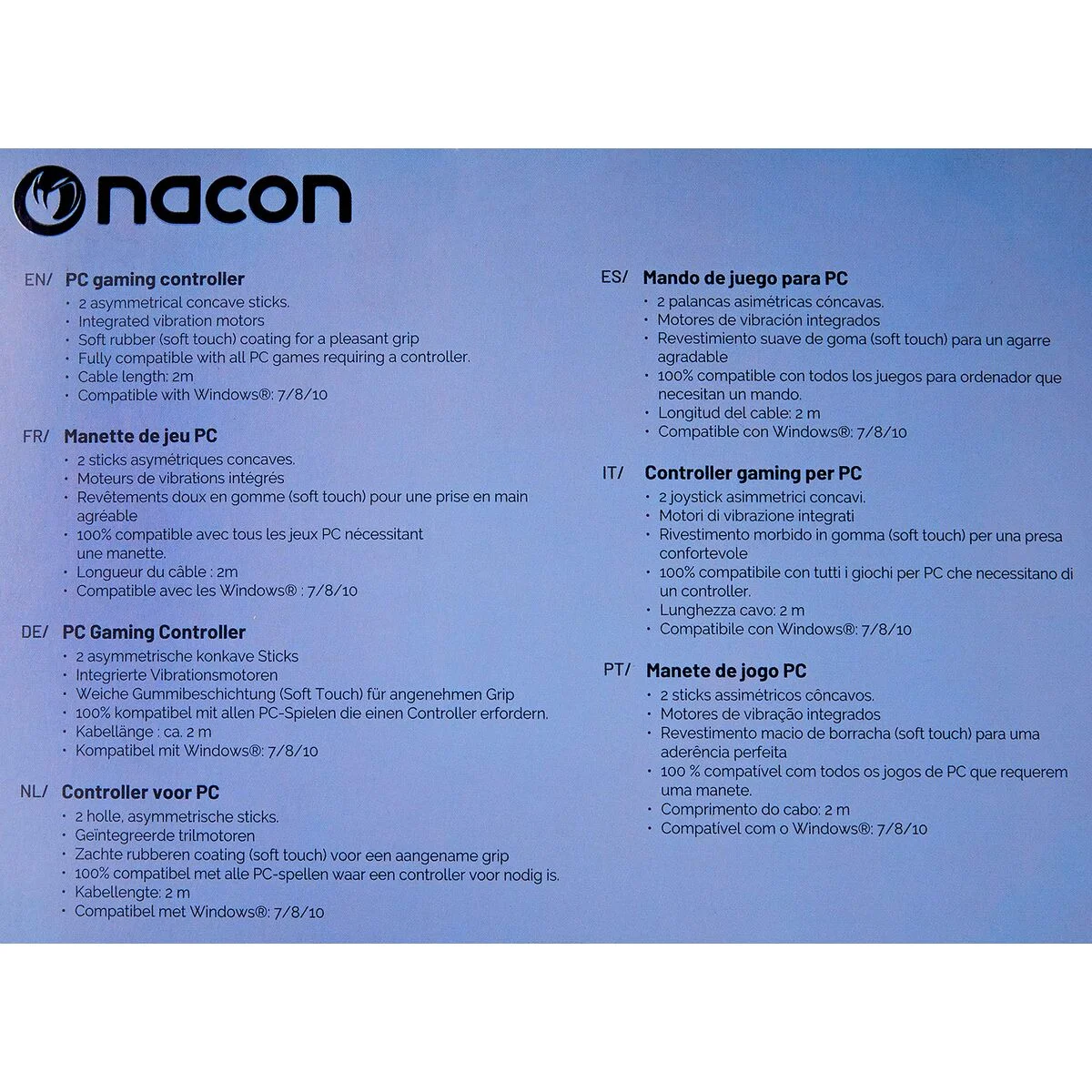 Mando Gaming Inalámbrico Nacon PCGC100XF