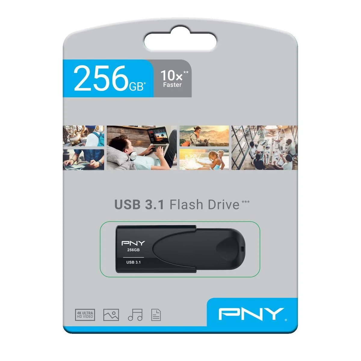 Memoria RAM PNY Attache 4 Negro 256 GB