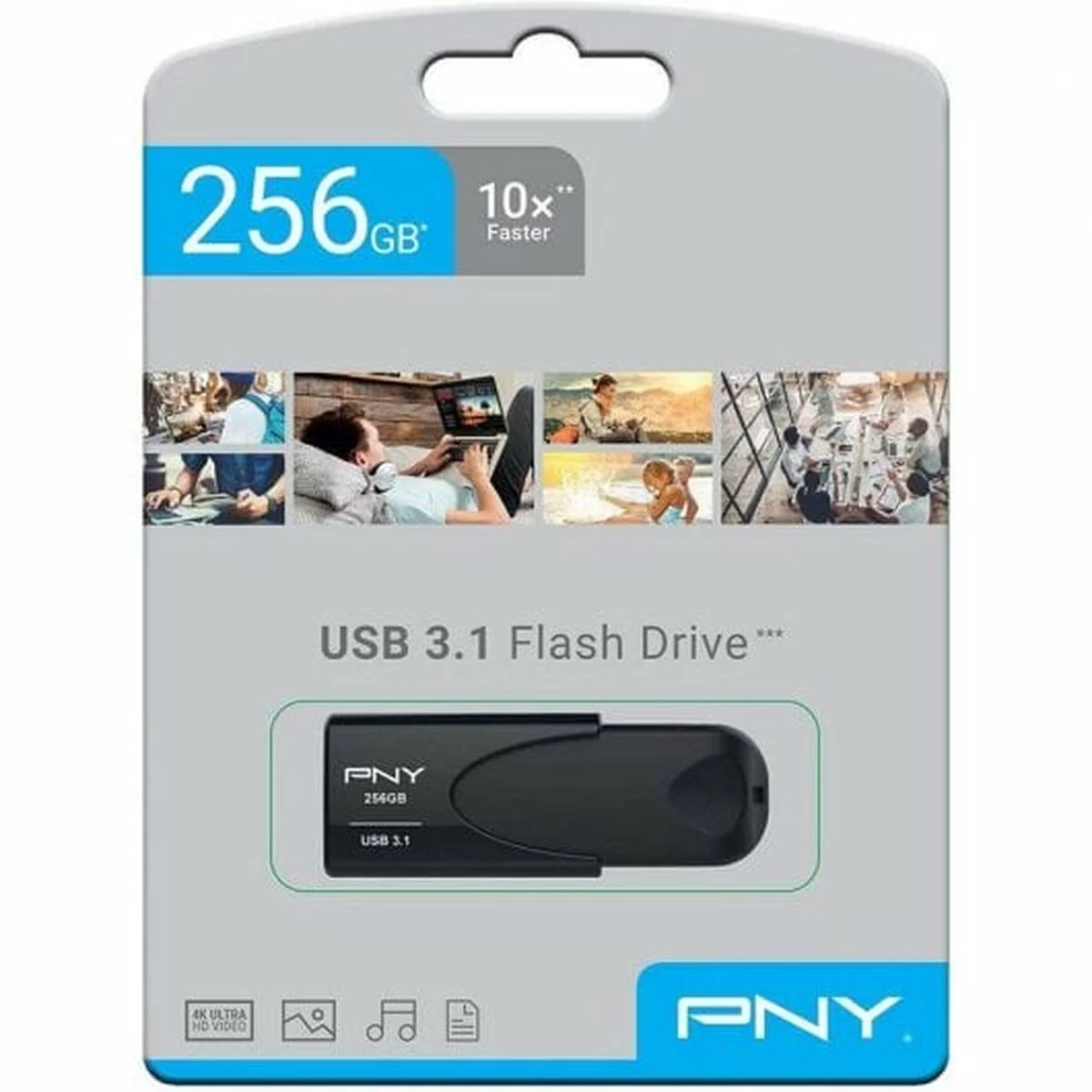 Memoria RAM PNY Attache 4 Negro 256 GB