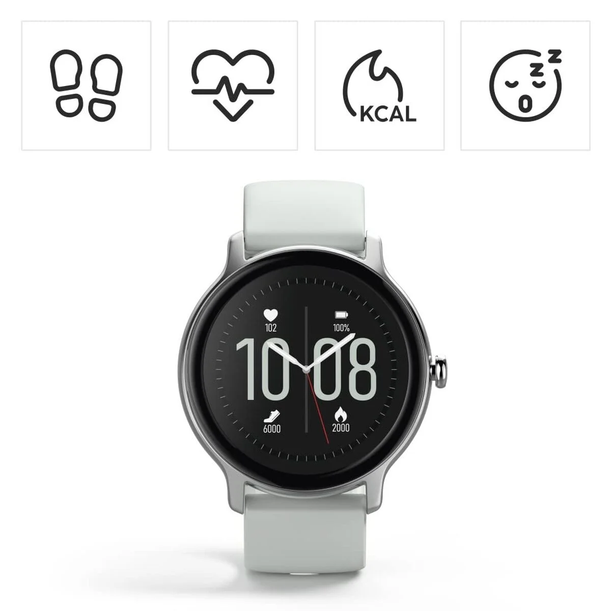 Smartwatch Hama 00178609 Gris Plateado 45 mm