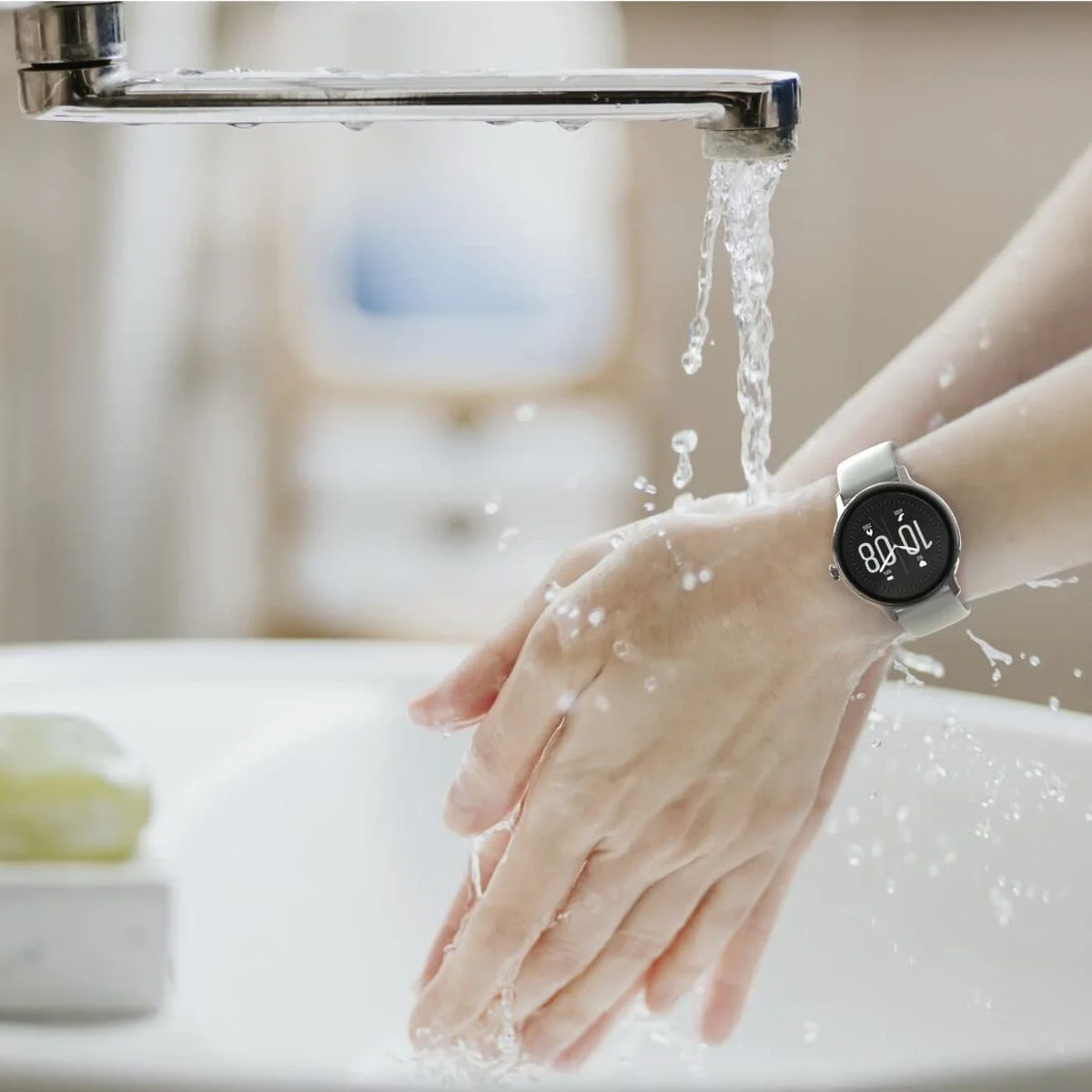 Smartwatch Hama 00178609 Gris Plateado 45 mm