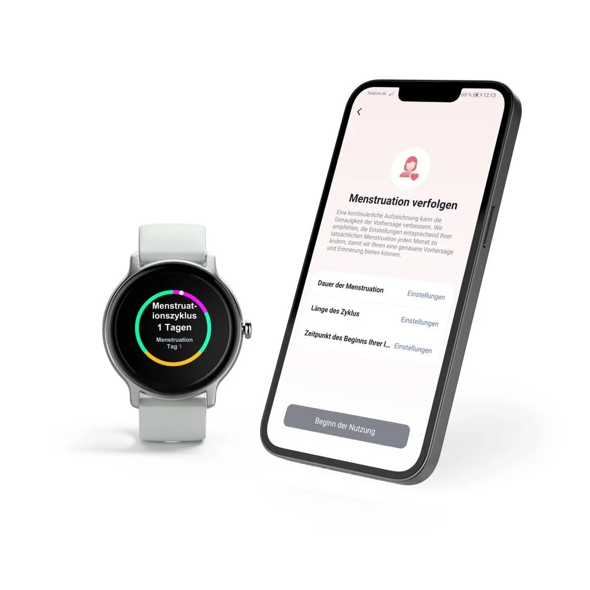 Smartwatch Hama 00178609 Gris Plateado 45 mm