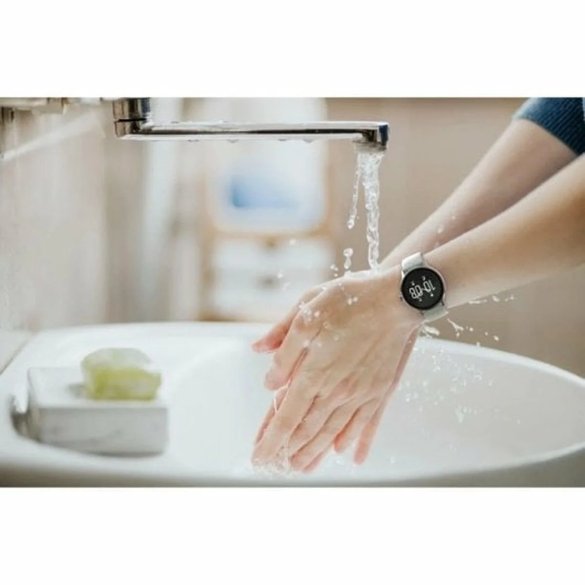 Smartwatch Hama 00178609 Gris Plateado 45 mm