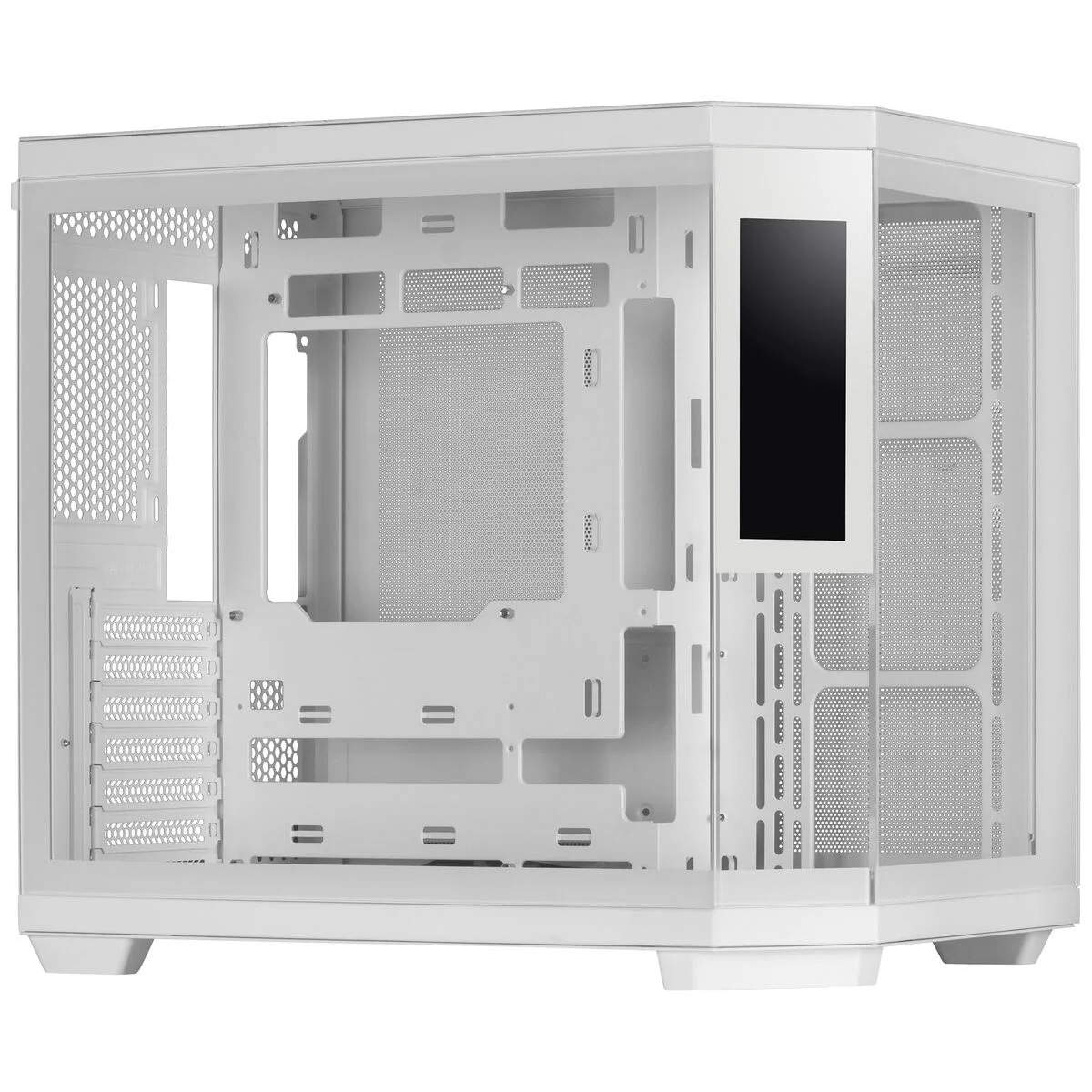 Caja Semitorre ATX Mars Gaming MC3TCORELCDW Blanco