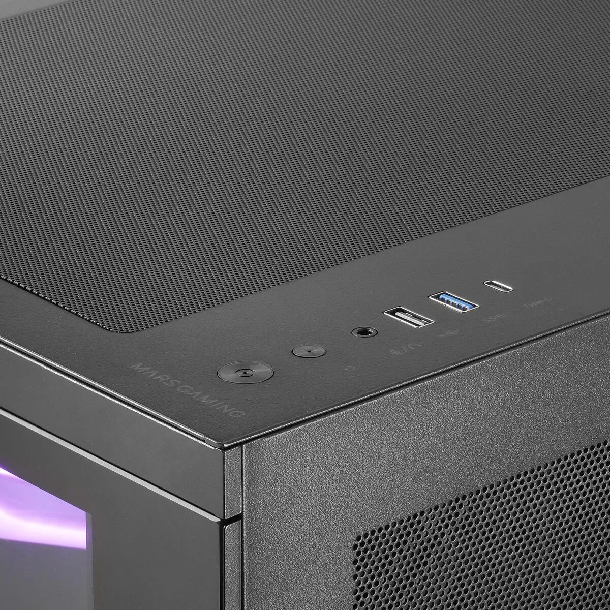 Caja Semitorre ATX Mars Gaming MC3TCORELCDM Negro