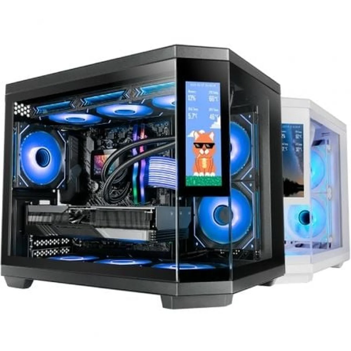 Caja Semitorre ATX Mars Gaming MC3TCORELCDM Negro
