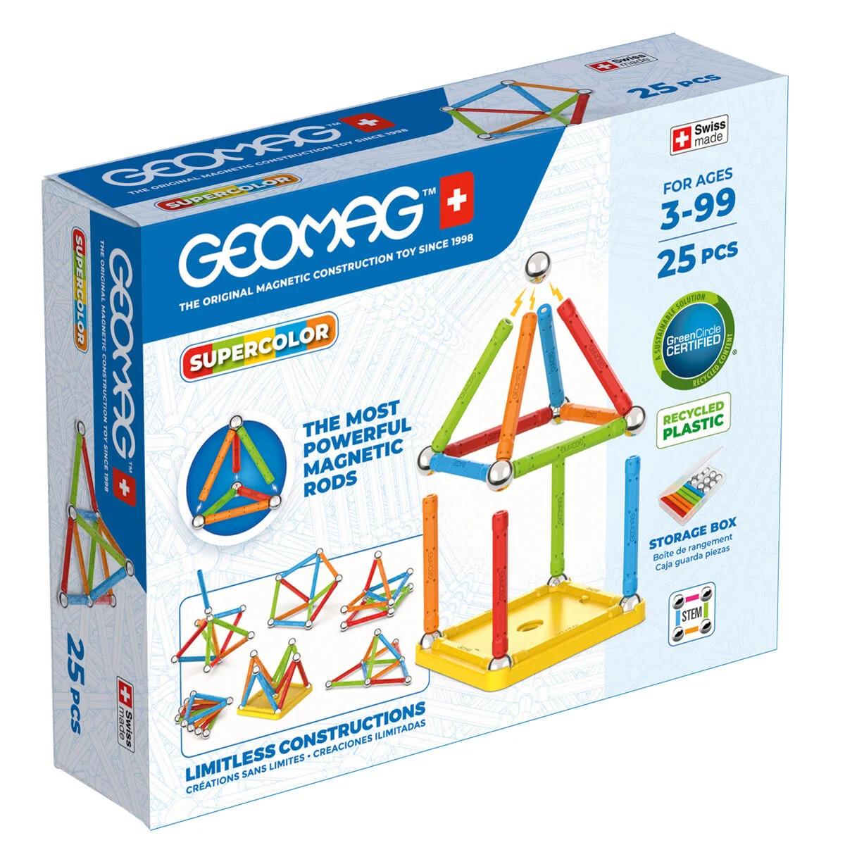 Juego de Construcción Geomag 25 Piezas