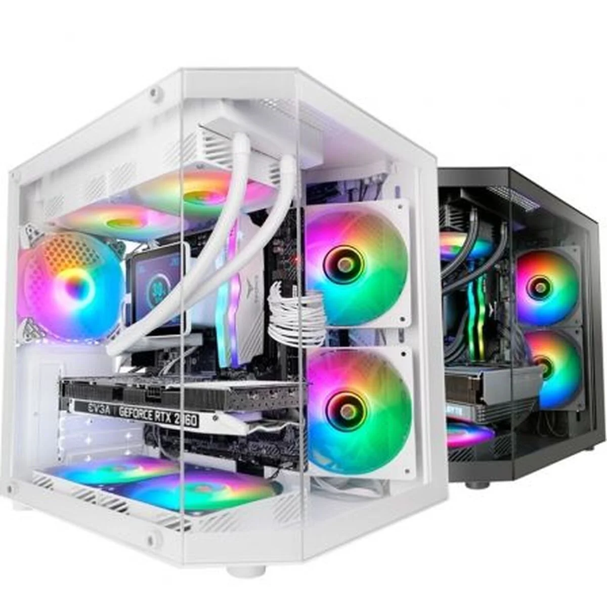 Caja Semitorre ATX Mars Gaming MC3TLITEW Blanco