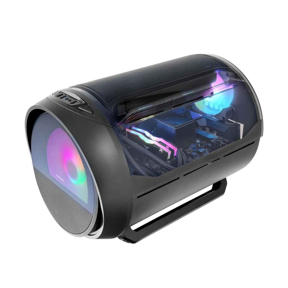 Caja Semitorre ATX Mars Gaming MCCYLON Negro