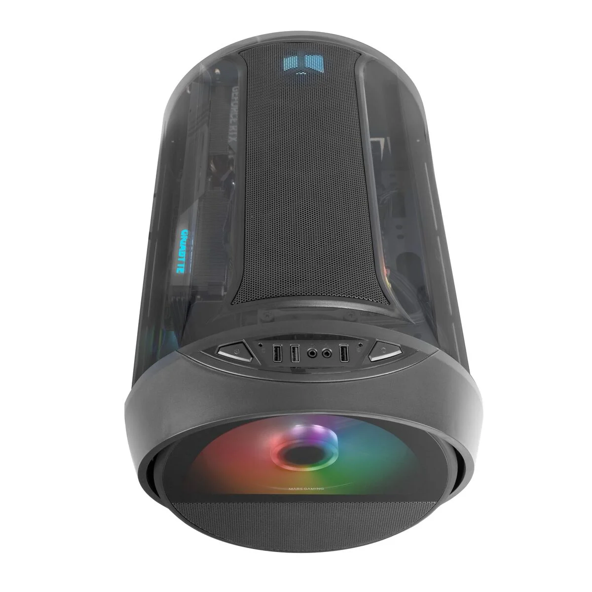 Caja Semitorre ATX Mars Gaming MCCYLON Negro