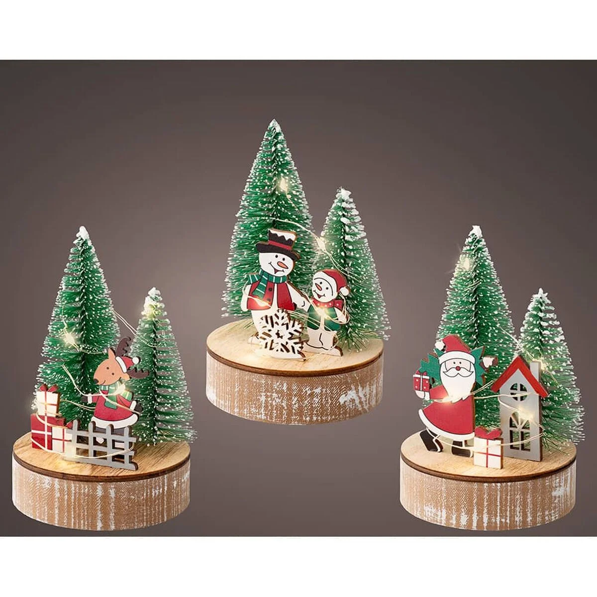 Figura Decorativa Lumineo Navidad Ø 8 x 12 cm
