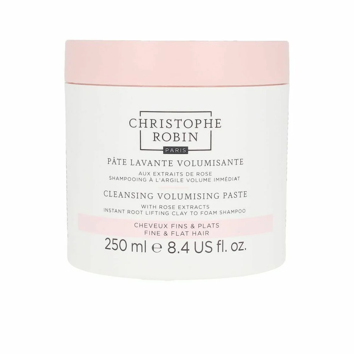 Champú para Dar Volumen Christophe Robin Rhassoul Clay & Rose Extracts Pasta (250 ml)