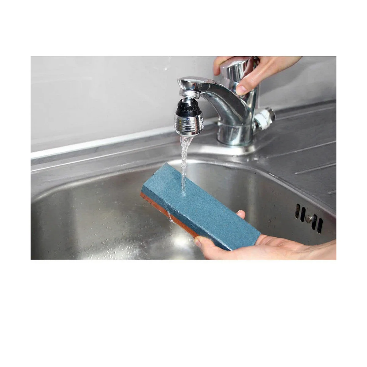 Afilador de Cuchillos Nirosta Acero Inoxidable 19 x 6 cm