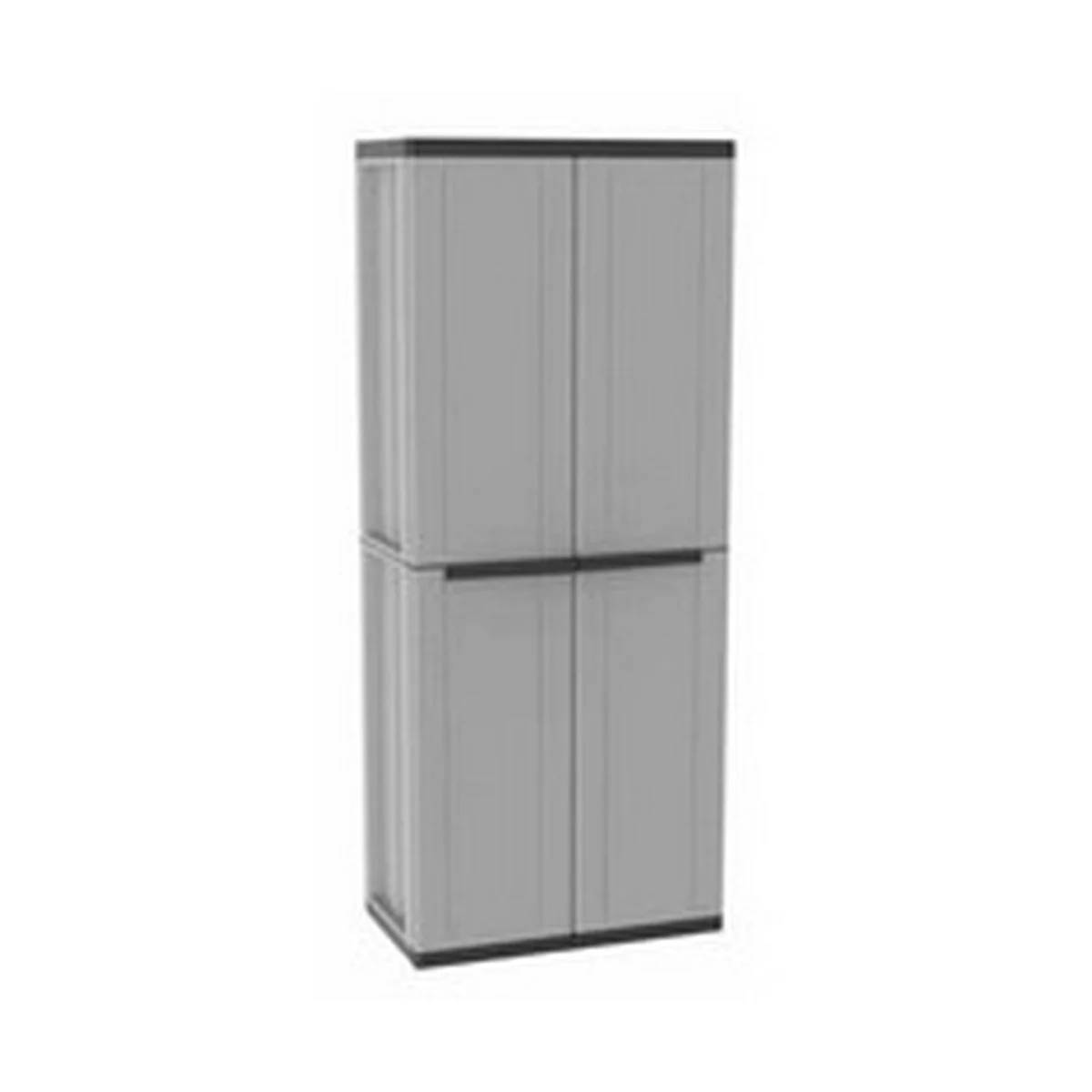 Wardrobe Terry jline268 Black Black/Grey Resin Plastic 68 x 37,5 x 163,5 cm