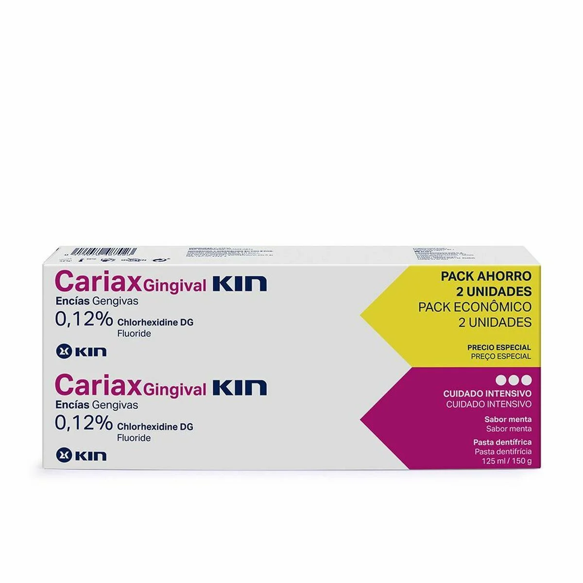 Pasta de Dientes Kin Cariax Gingival (2 Piezas) (2 x 125 ml)